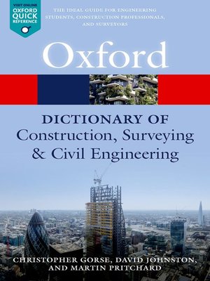cover image of A Dictionary of Construction, Surveying, and Civil Engineering